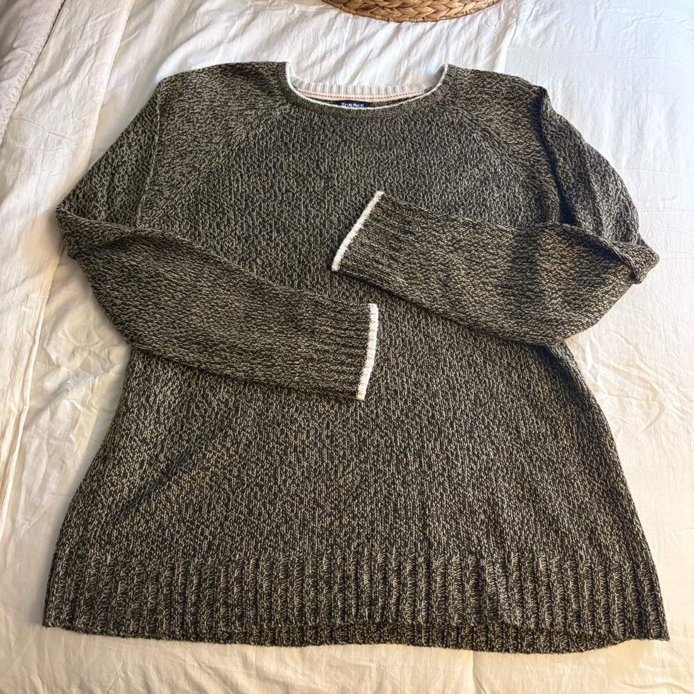True Rock Brown and Cream Sweater